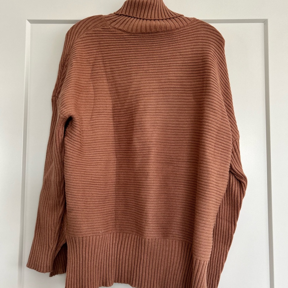 Cozy Brown Ribbed Sweater
